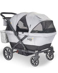 larktale caravan coupe v2 stroller wagon in gray/black right side
