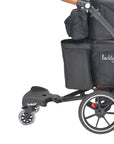 ride along stroller board attached to the sprout in wagon mode