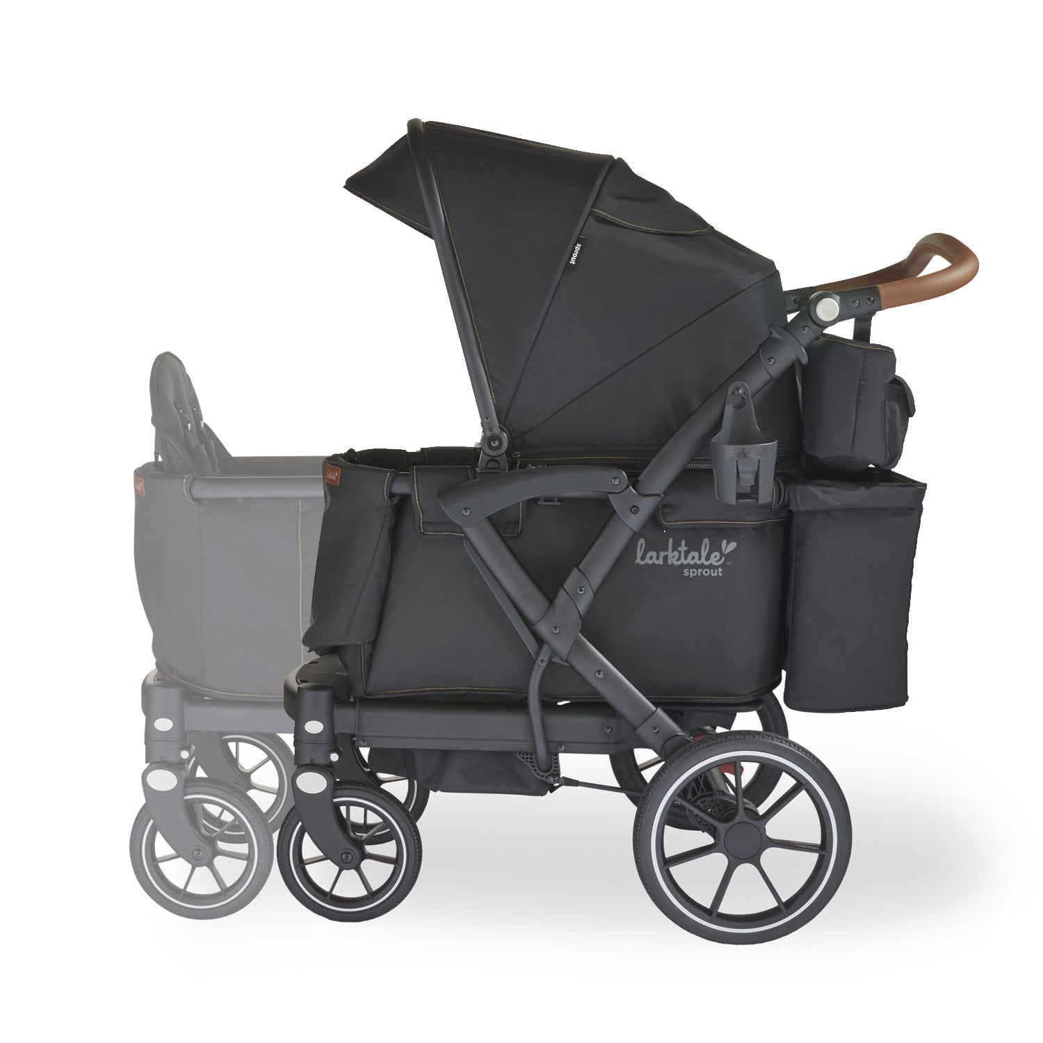 【Jointer】 Sprout 27 dark gray sprout V2 Expanding Stroller/Wagon | Single Wagon Expands to a