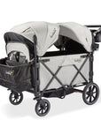 larktale caravan quad 4-seater wagon stroller in avalon gray
