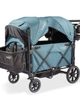 larktale caravan quad 4-seater wagon stroller in seaford blue