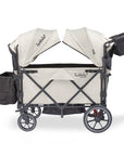 larktale caravan v3 stroller wagon in newport taupe side view
