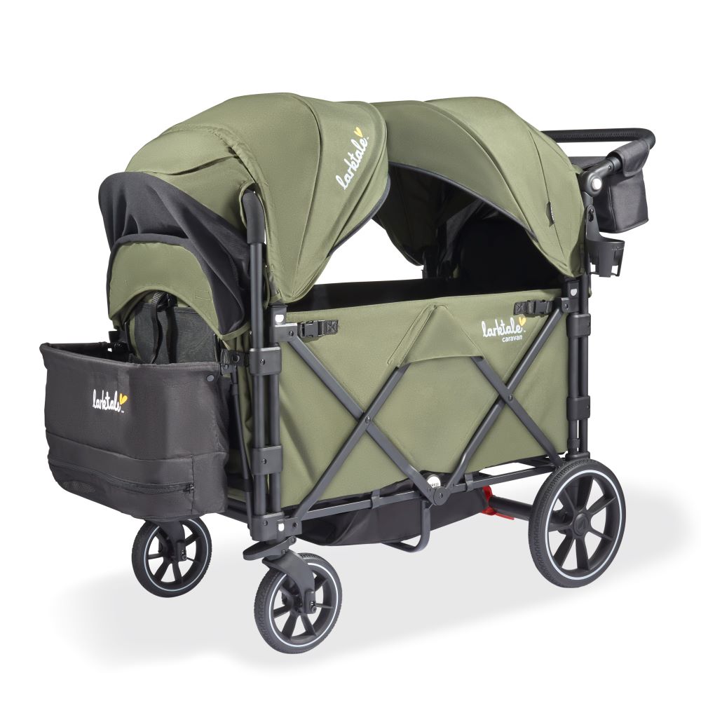 larktale caravan v3 stroller wagon in chelsea green