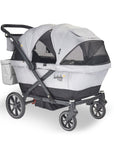 larktale caravan coupe v2 stroller wagon in gray/black right side