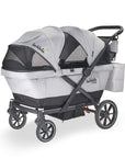 larktale caravan coupe v2 stroller wagon in gray/black left side