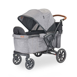 Sprout single to double convertible stroller wagon in gray