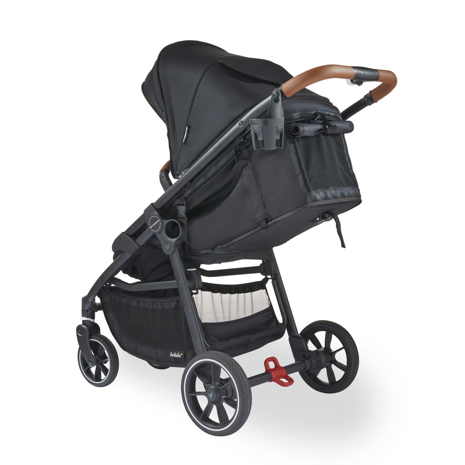 crossover in stroller mode with reclined back in byron black