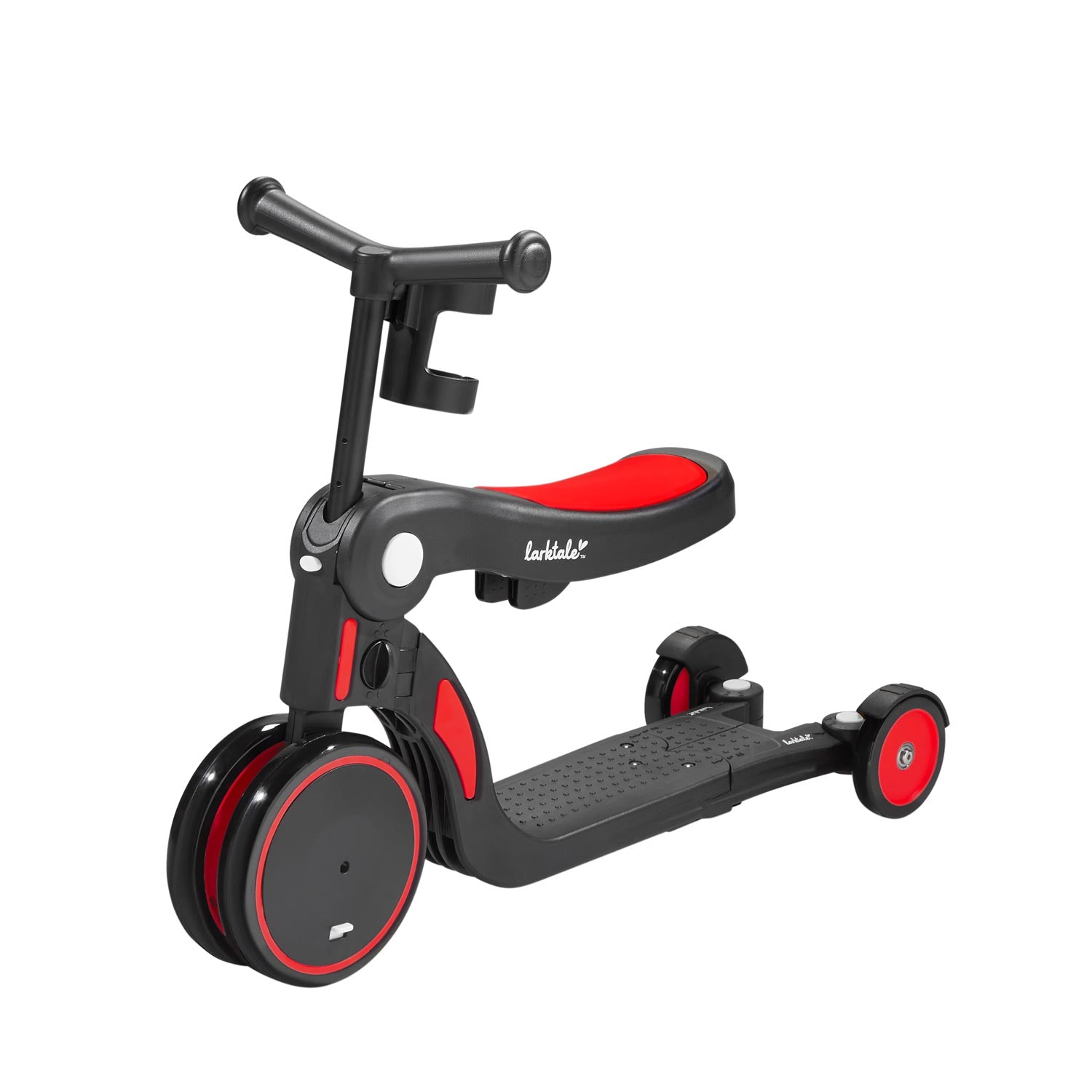 scoobi in ride-on mode in barossa red