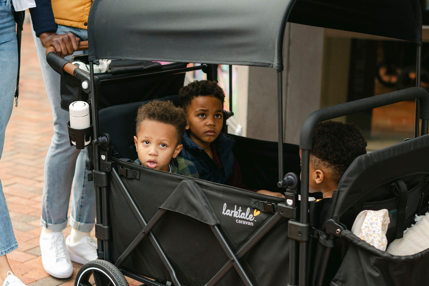 caravan Quad Sun Topper | Sun Shield for Stroller Wagon | caravan