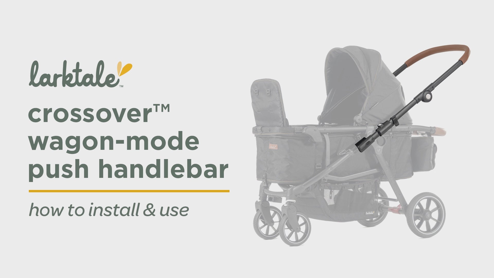 how to install the crossover wagon-mode push handlebar