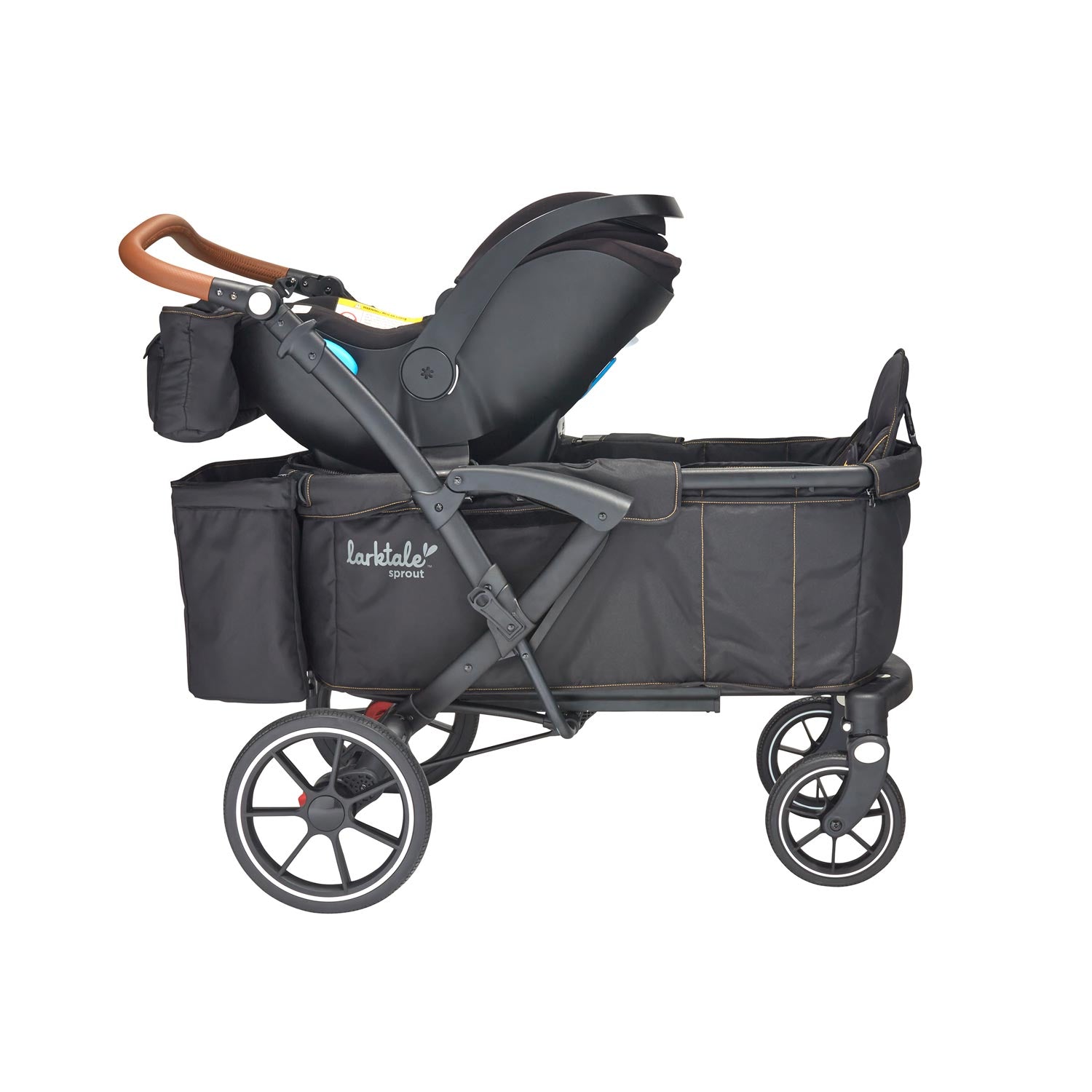 car seat attached to the sprout full product view