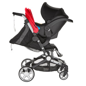 Red coast stroller with clek liingo infant car seat travel system