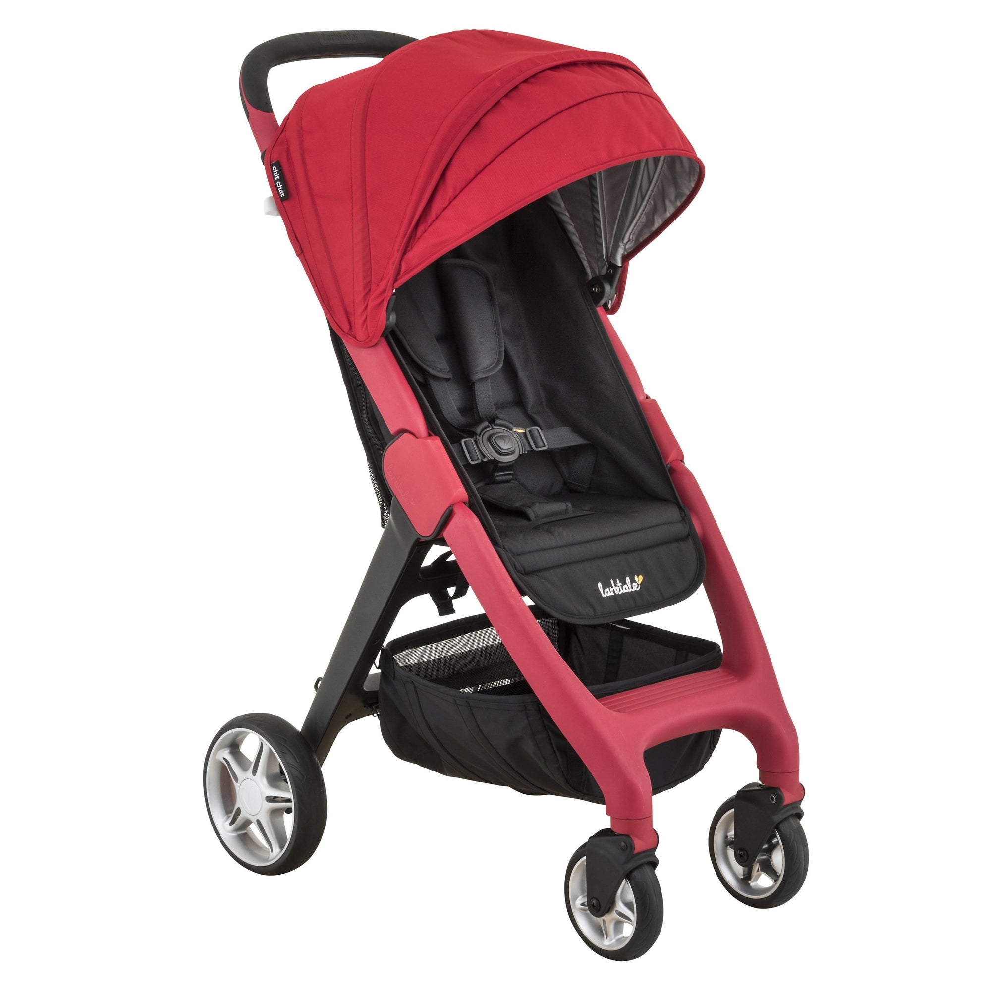 chit chat lightweight stroller for travel in red
