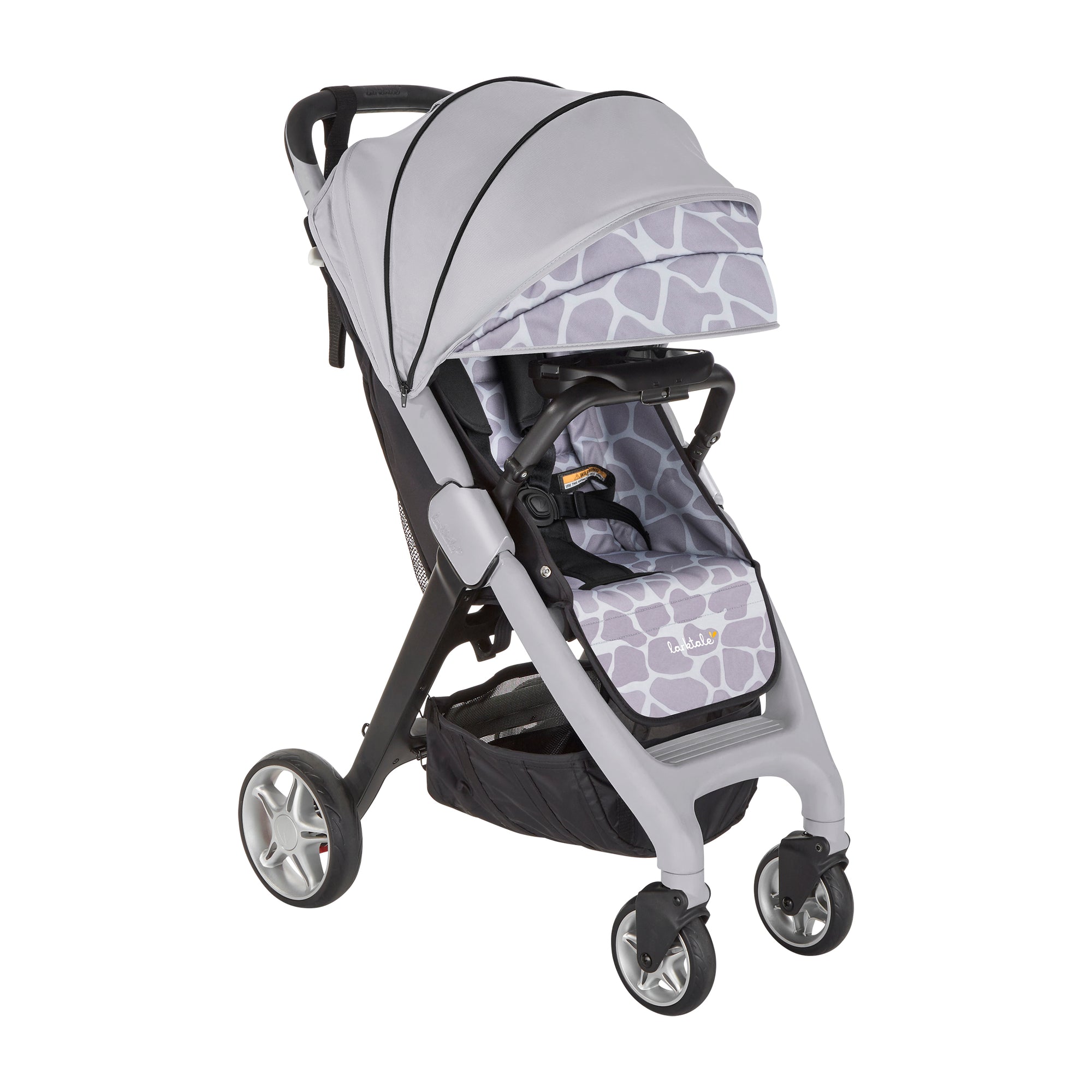 chit chat plus stroller black lightweight travel baby stroller for newborn in gray with giraffe print
