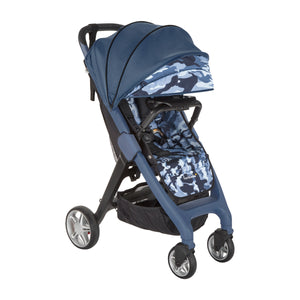 chit chat plus stroller black lightweight travel baby stroller for newborn in navy with camo print