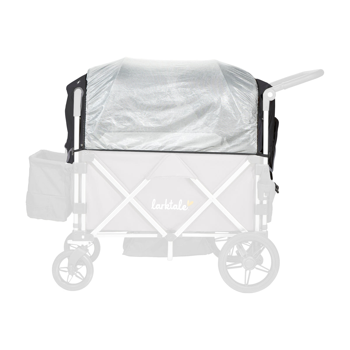 Caravan stroller/wagon sun canopy set - built-in bug cover