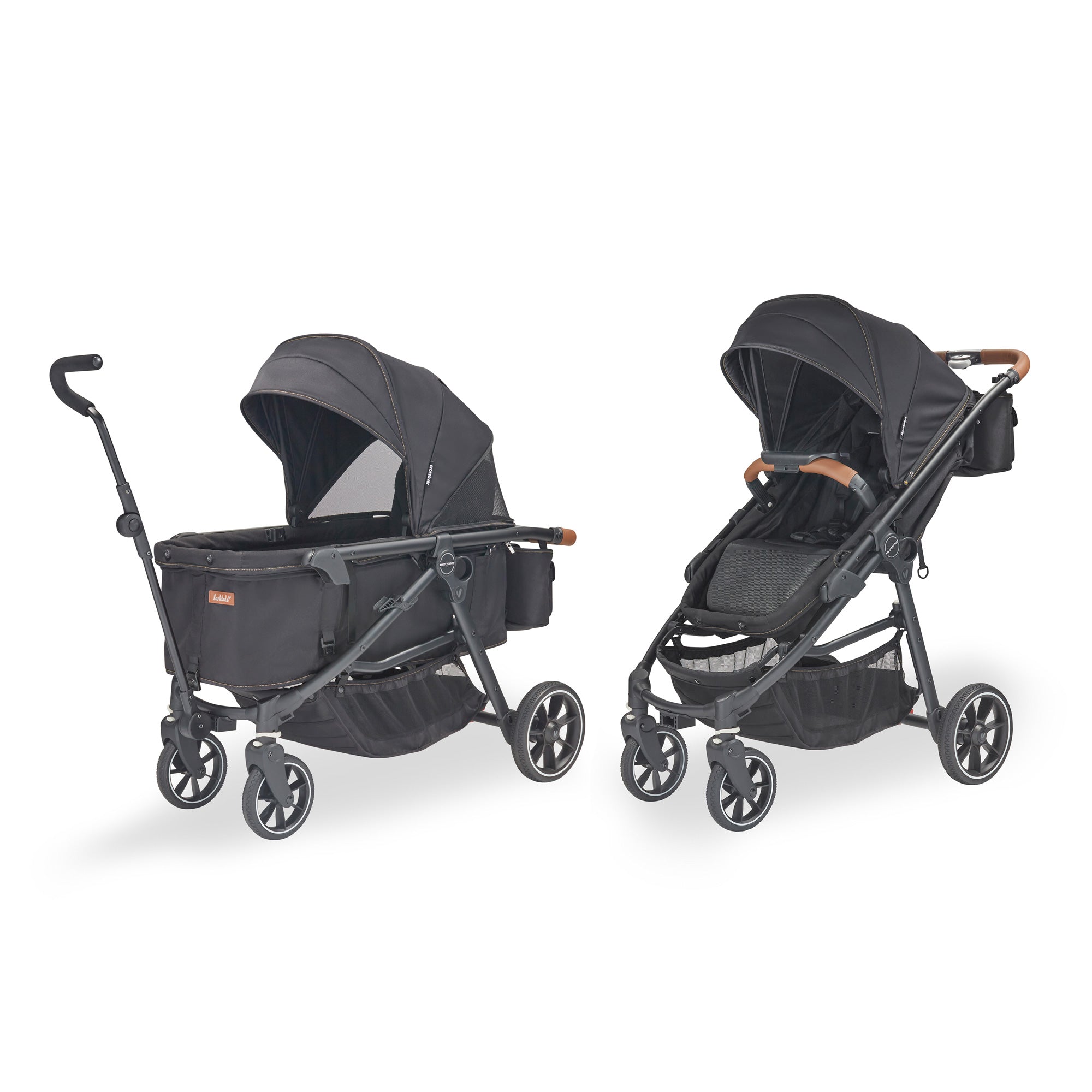 crossover stroller wagon in black