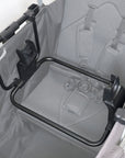 car seat adapter for maxi cosi, nuna and clek installed on the caravan stroller wagon